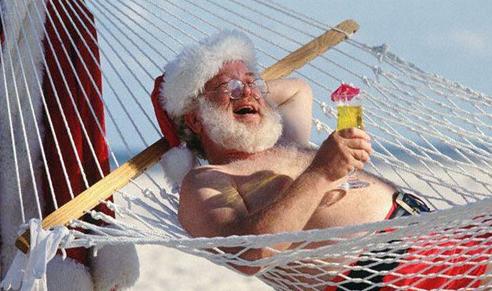 Santa Claus hanging out in a fucking hamock fuckers so back off Santa Claus hanging out in a fucking hamock fuckers so back off